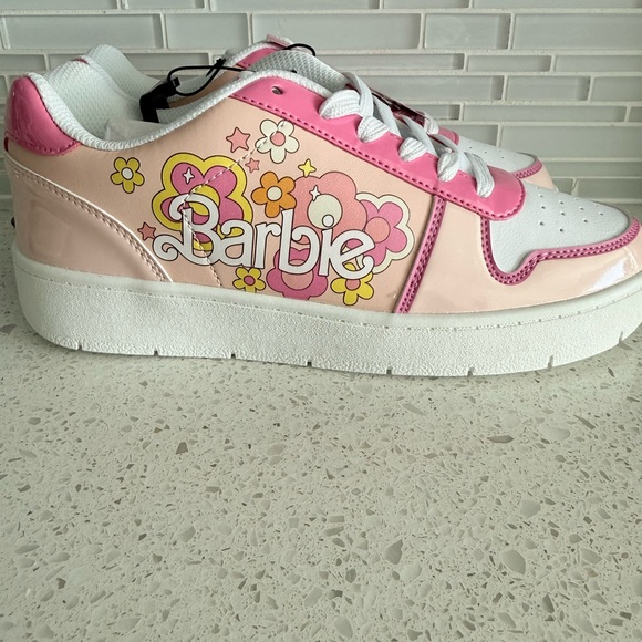 Women's Barbie by Mattel Pink Casual Court Sneaker, Whole Sizes 8, Regular W NWT - Picture 8 of 16